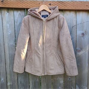 Marco Polo Suede Shearling Zip Coat